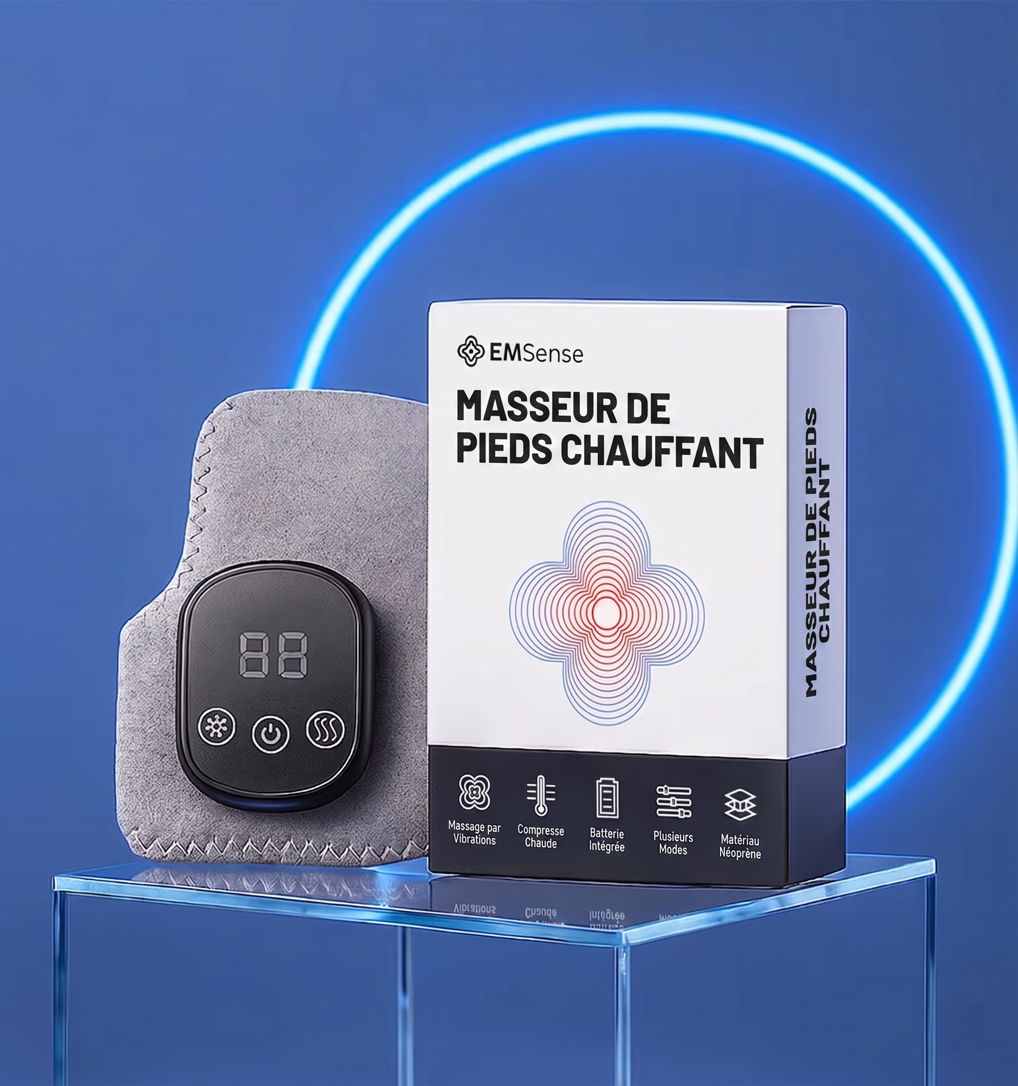 Elivio — Masseur de pieds "Triple Thérapie"